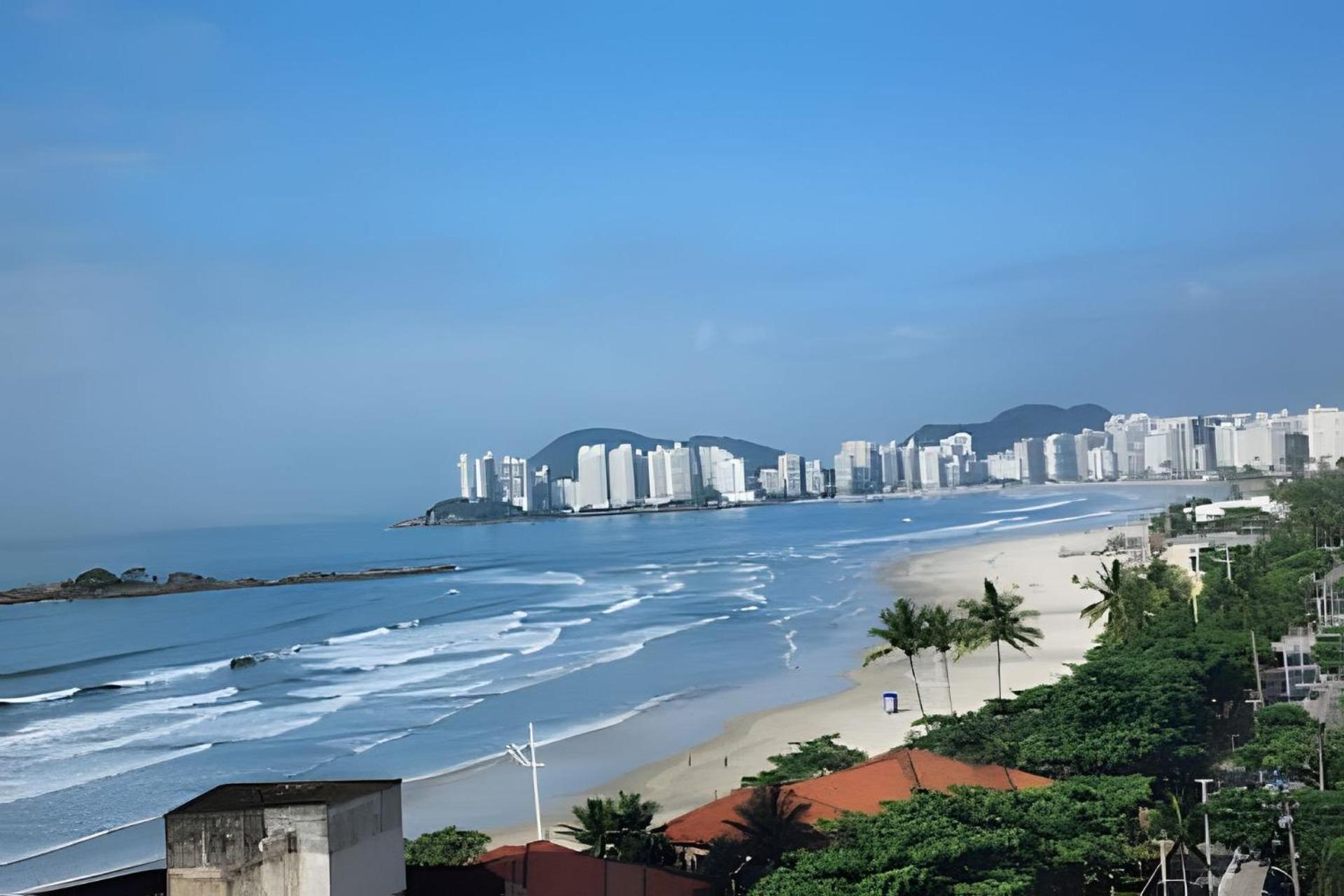 Vista-Mar - 3 Suites Com Ar Condicionado E Quarto Casal Com Ar Condicionado - 100M Da Praia Guarujá Exteriér fotografie
